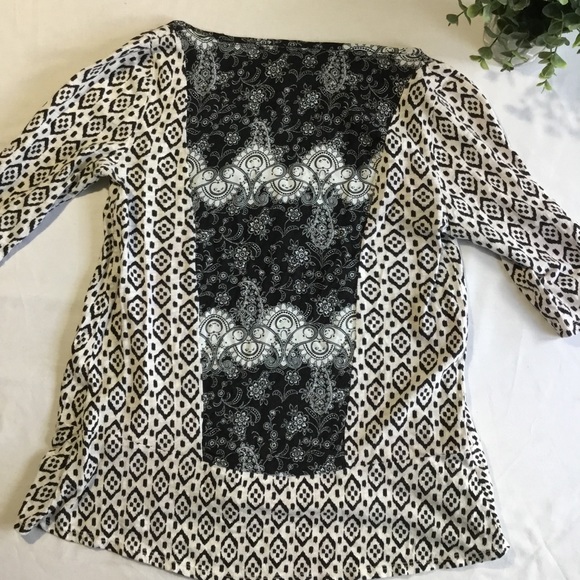 Anthropologie Akemi + Kin split-neck ikat top - Picture 3 of 8