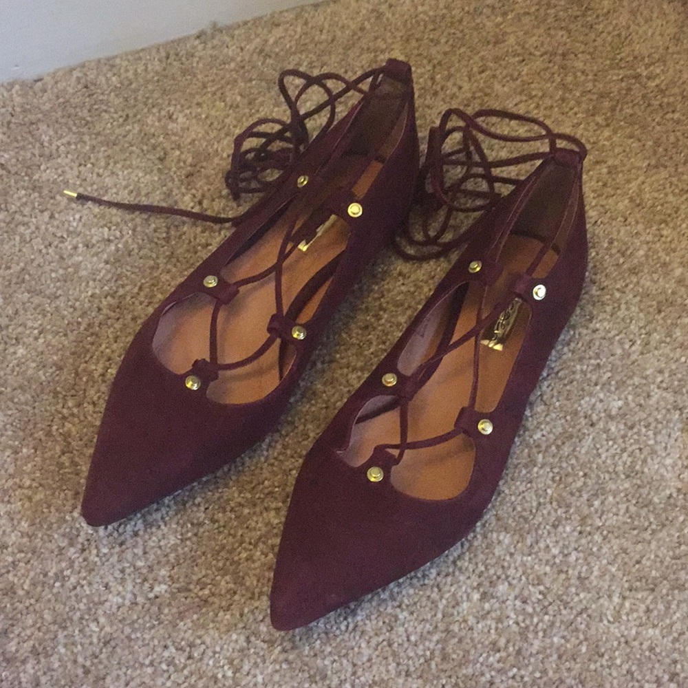 Halogen Lace-Up Flats