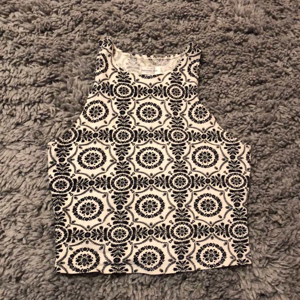 Patterned Crop Top