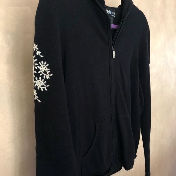 Super Soft Hoodie w/ Embroidery Detail - Picture 2 of 3