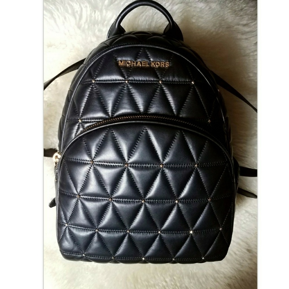 SALE NEW Michael Kors Leather Backpack purse Black