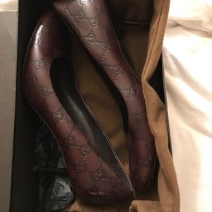 Gucci Chocolate Guccissima Pumps