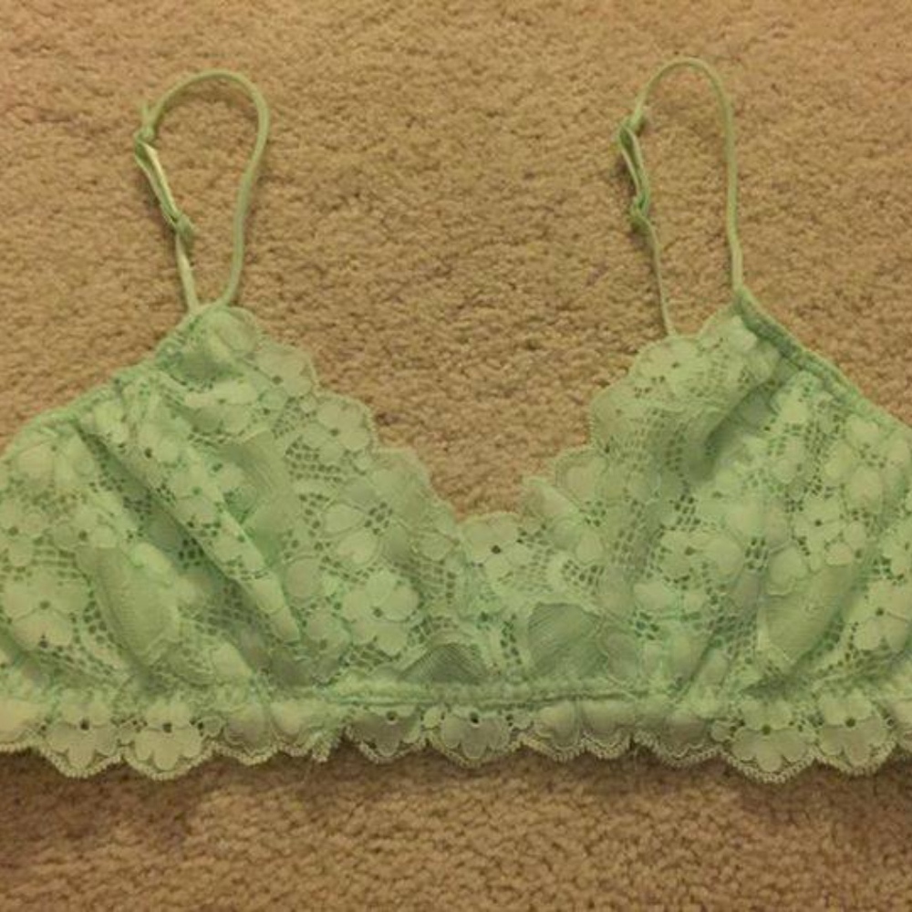 Mint Honeydew Bralette from Madewell