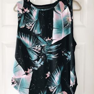 Sheer back workout top