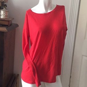 VS Pink red long sleeved top XS