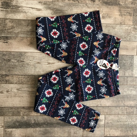Fleece lined Christmas Leggings - Picture 1 of 3