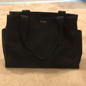 Kate Spade Black Nylon Structured Bag