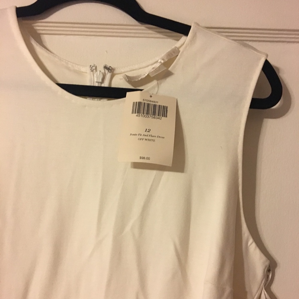 Off white ponte dress