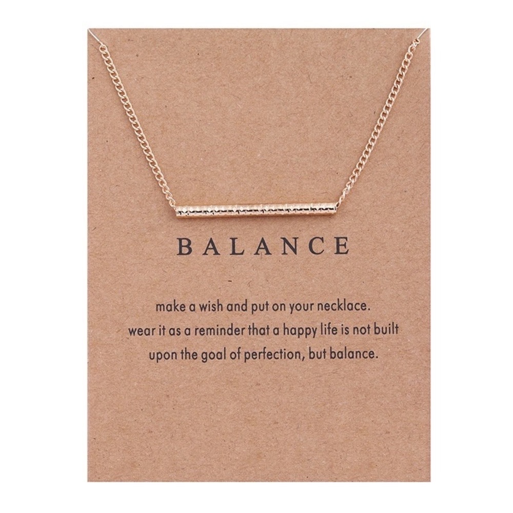 Balance lucky charm necklace