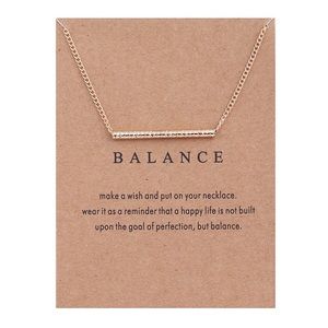Balance lucky charm necklace