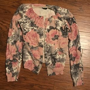 Floral Print Sweater
