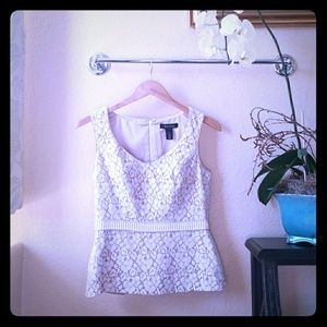 Peplum lace top
