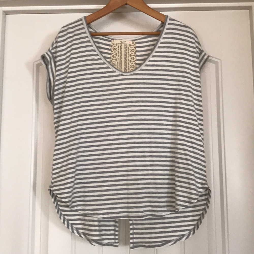 🍁Lace Stripe Top🍁