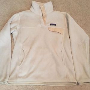 White Women's M Patagonia Snap Pullover