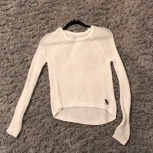 White Abercrombie Sweater