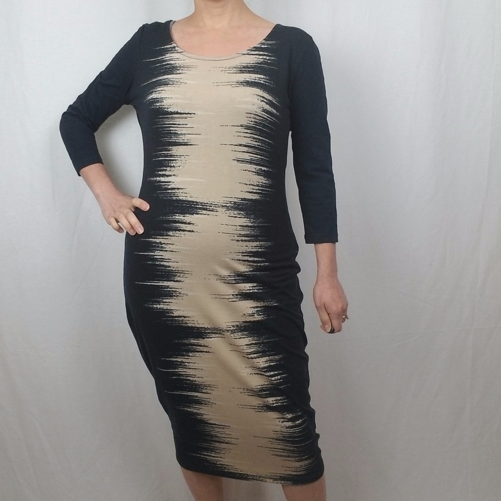 BAR 3 MIDI DRESS  size large. - Picture 1 of 2