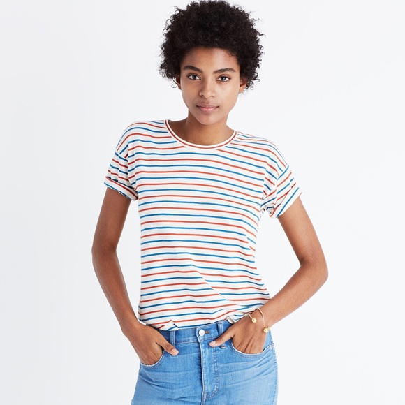 Madewell Tops - ❌Sold❌Madewell whisper cotton brion stripe tee