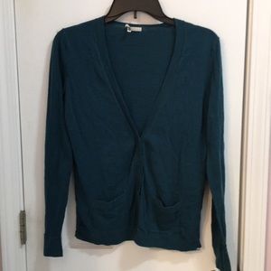 Madewell Wallace light weight teal cardigan