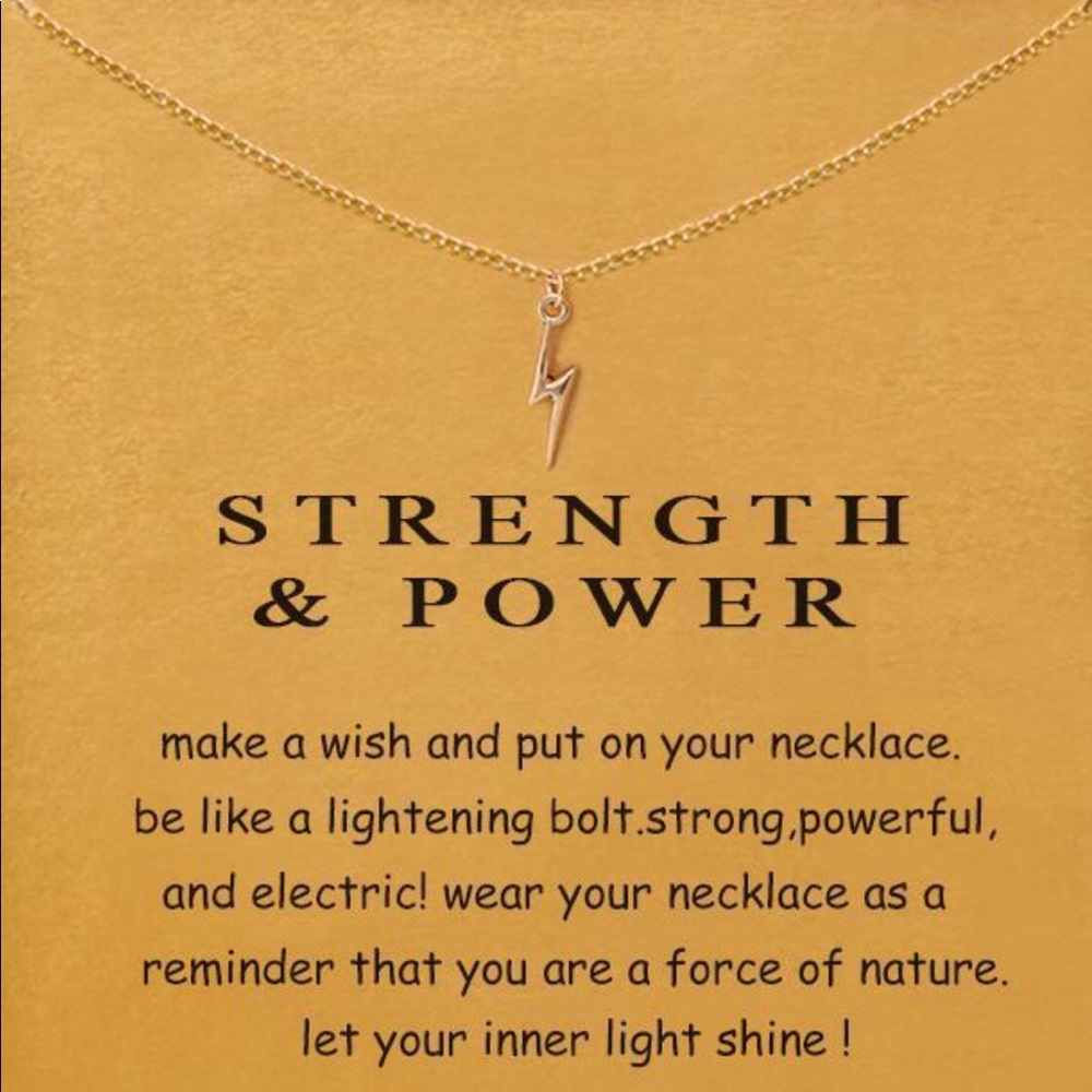 Strength and Power Fashion Gold Dipped Necklace