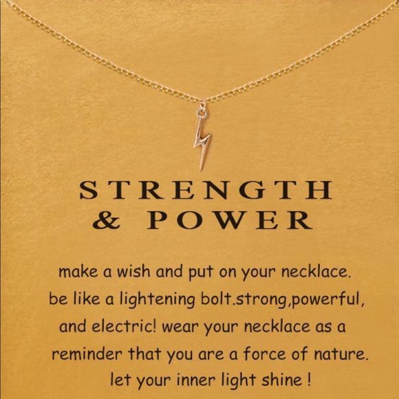 Jewelry - Strength and Power Fashion Gold Dipped Necklace