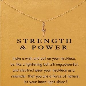 Strength and Power Fashion Gold Dipped Necklace