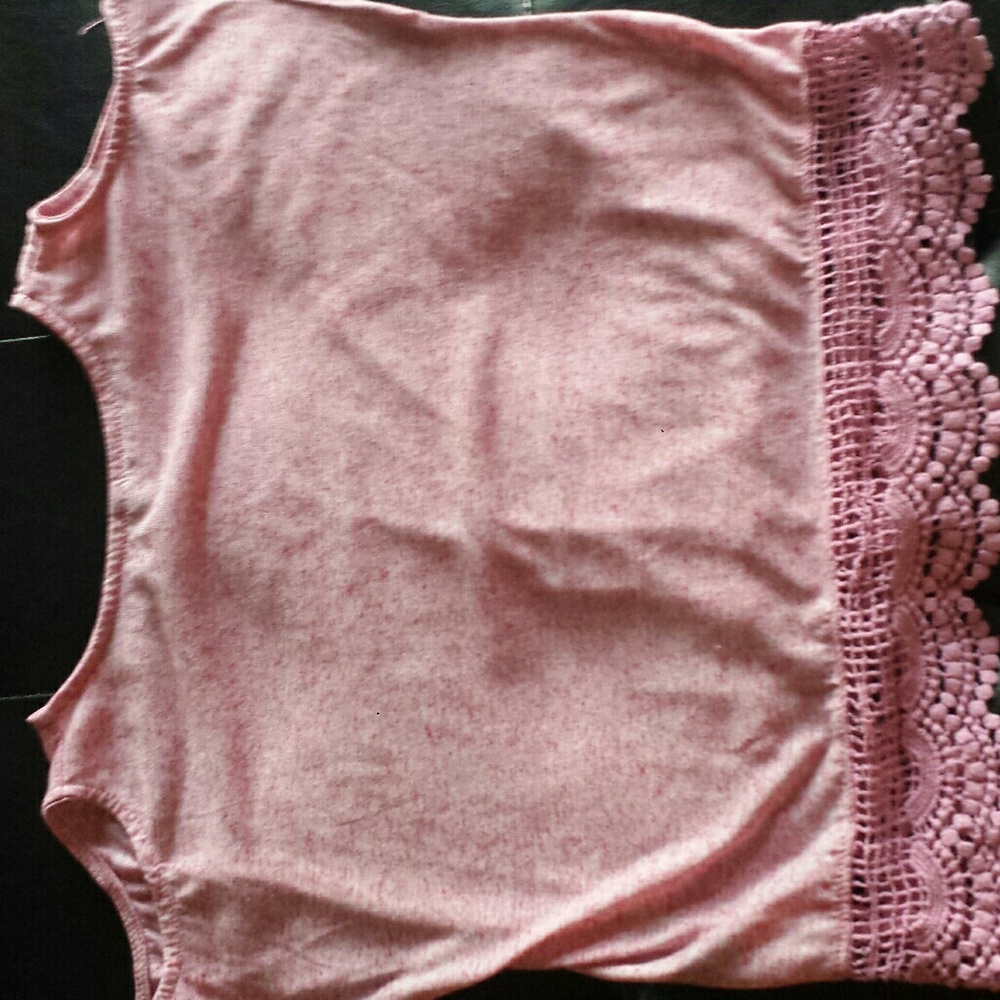Pink off the shoulder crop top