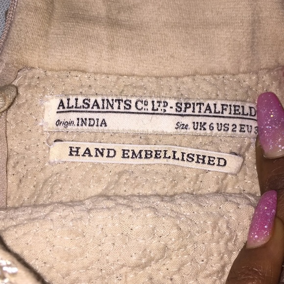 Authentic (Allsaints)hand embellished skirt - Picture 5 of 5