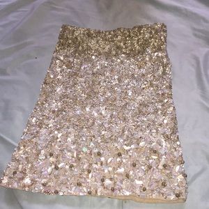 Authentic (Allsaints)hand embellished skirt