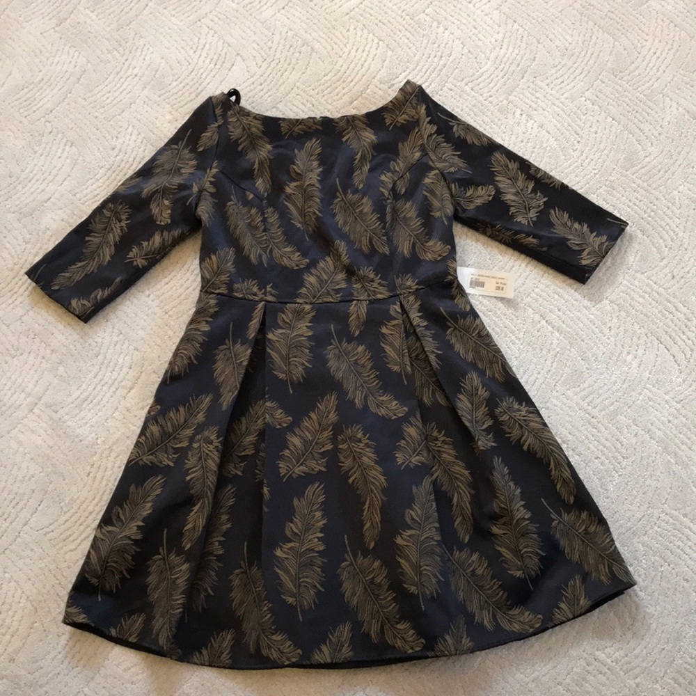 Pam Chorley Printed Scoop Neck Quarter Dress