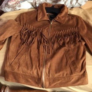 Forever 21 Suede Fringe Jacket