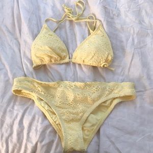 Yellow swim suit
