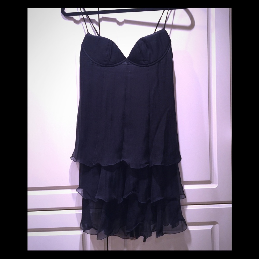 Jean Paul Gaultier black short lined dress