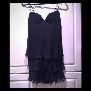 Jean Paul Gaultier black short lined dress