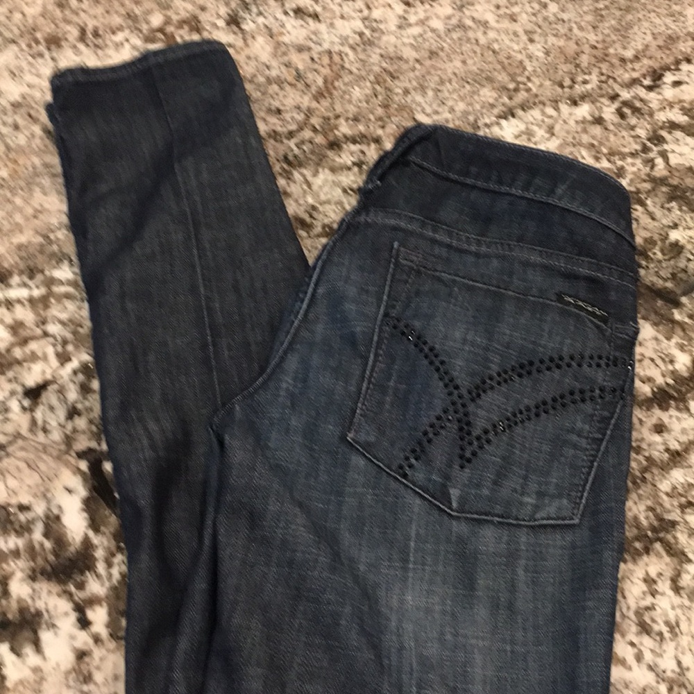 William Rast jeans with crystal embellishment