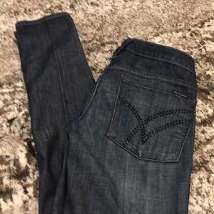 William Rast jeans with crystal embellishment