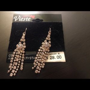 Austrian Crystal Tassel Earrings