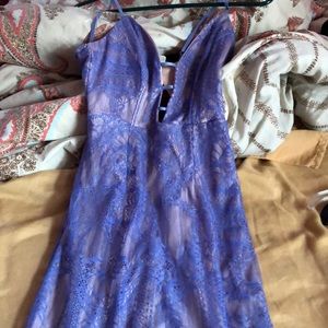 Lavender lace dress