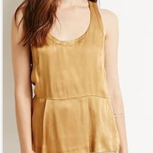 Contemporary sateen top