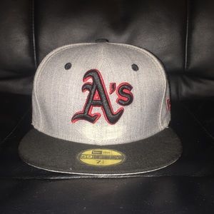 A's flat bill hat