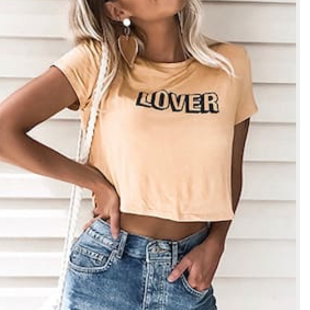 Yellow lover crop top