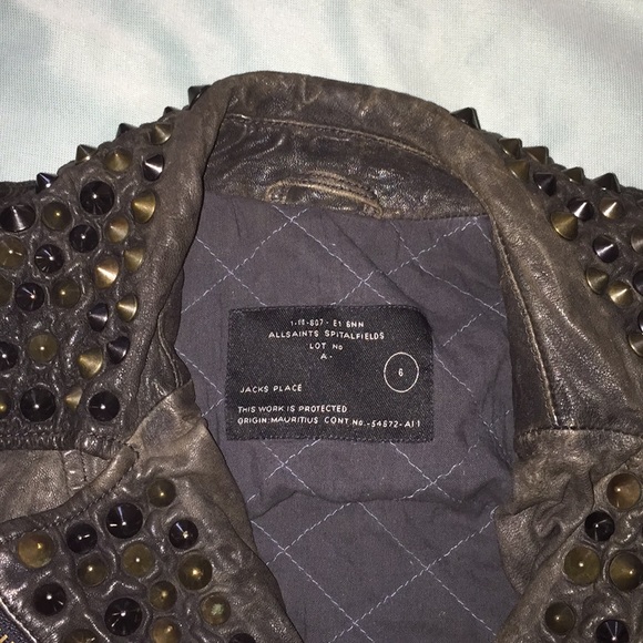 Authentic (Allsaints) REAL leather biker vest. - Picture 4 of 8