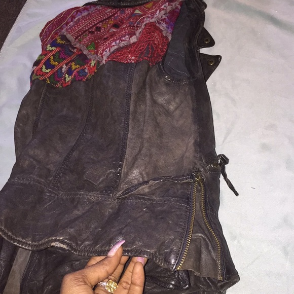 Authentic (Allsaints) REAL leather biker vest. - Picture 8 of 8