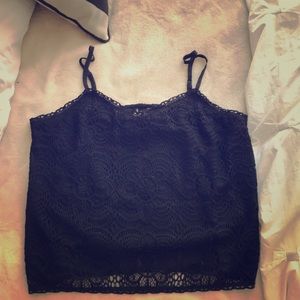 Black lace top