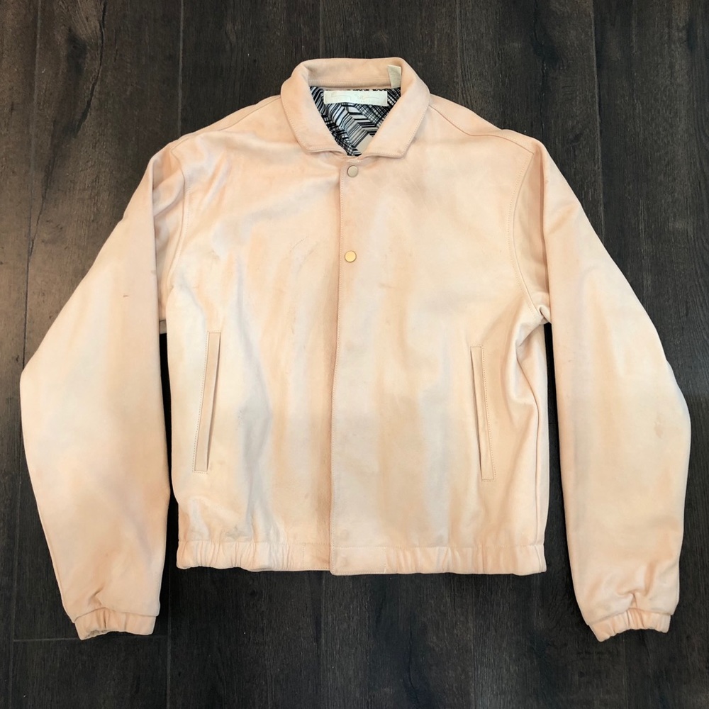 PERRY ELLIS LEATHER BOMBER