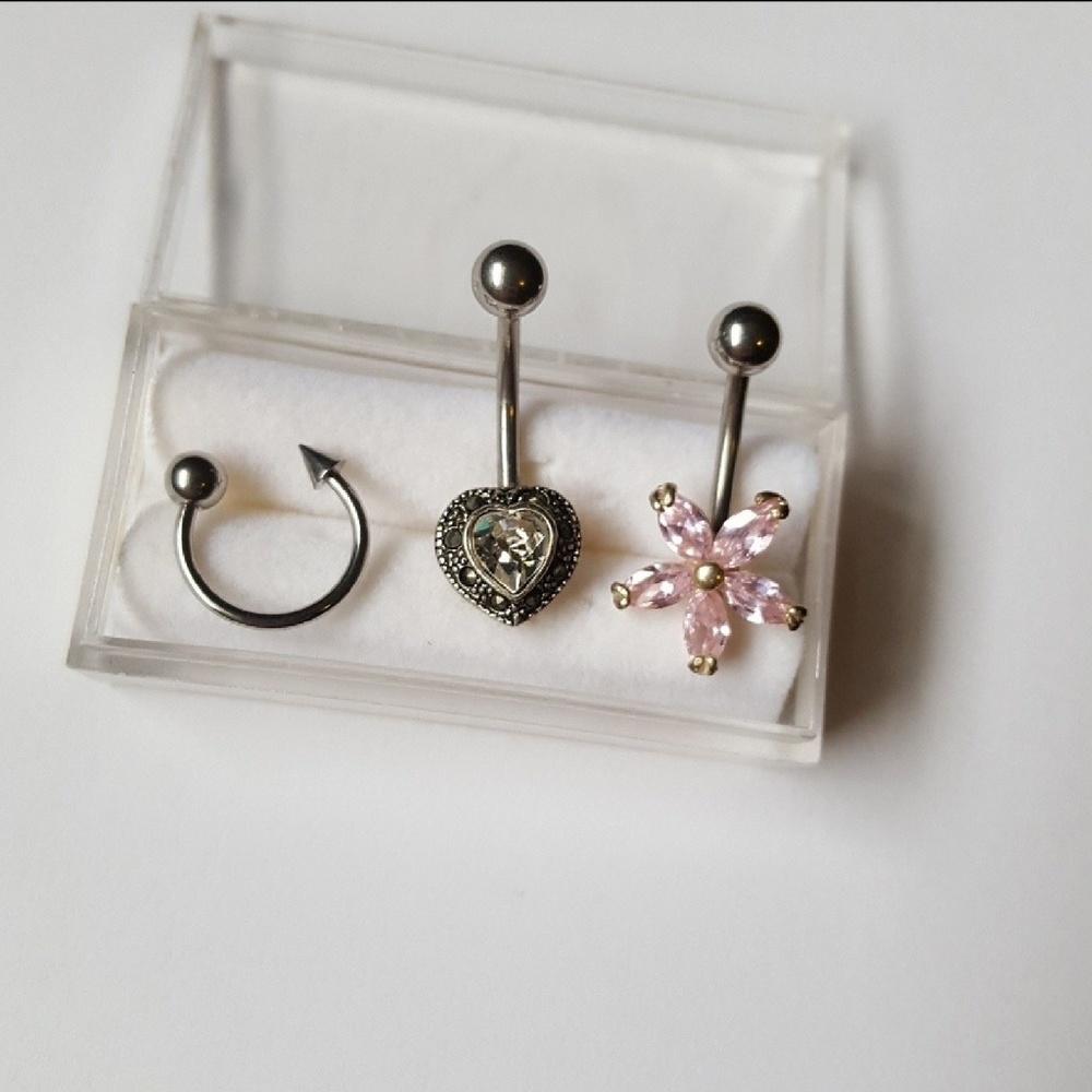 Belly Button Ring Bundle•Set Of 3