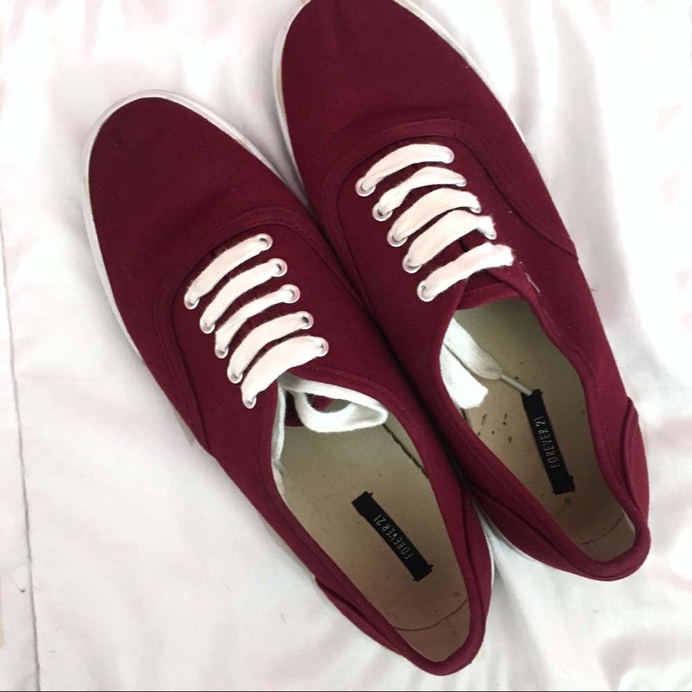 Forever 21 Maroon Sneakers
