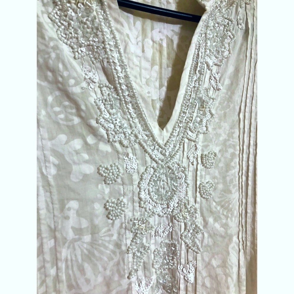 ❌SOLD❌Lilly Pulitzer Sarasota Beaded Tunic Sz Sm - Picture 4 of 8