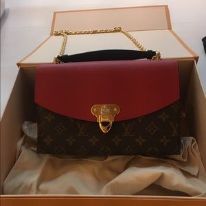 Louis Vuitton Red And Logo Crossbody