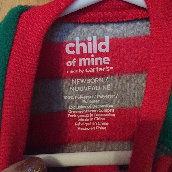 Newborn Baby, Christmas Sleep & Play, ZIP Up - Picture 6 of 6