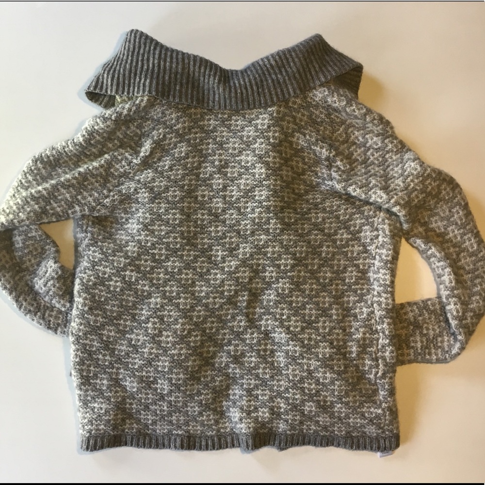 Loft Rib Trim Open Cardigan - Picture 3 of 3